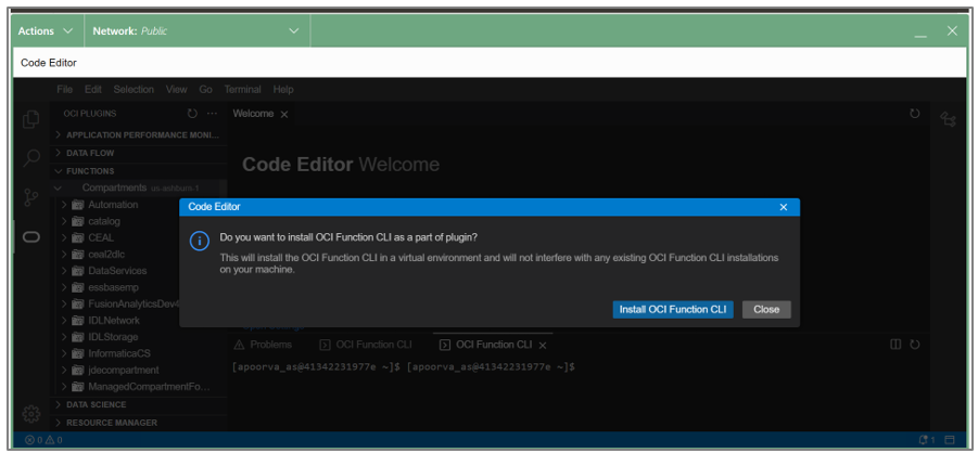 Install OCI Function CLI
