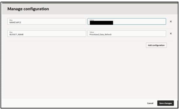 Buckets Manage Config