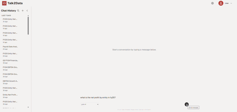 NL2SQL User Interface