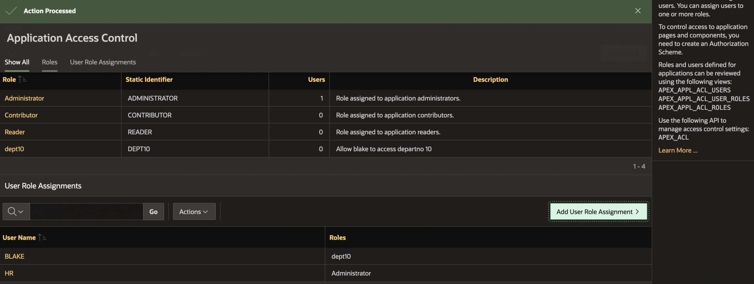 Security enforcement in multi-tier applications using Oracle RAS