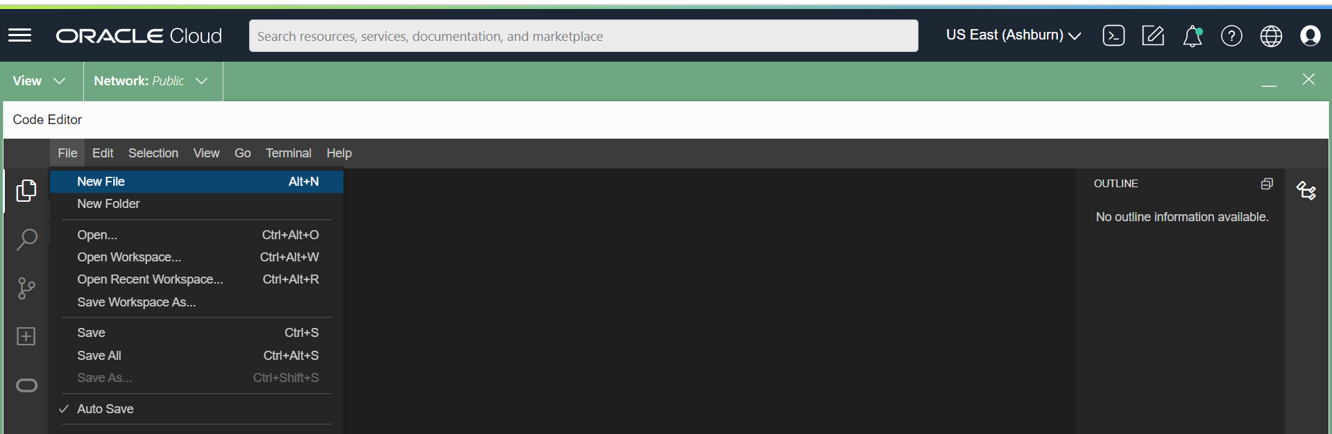 A screenshot of the Code Editorm showing how to create an API definition.