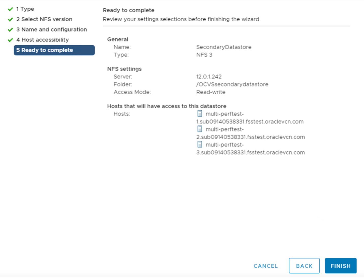 A screenshot of the same page on the fifth tab, Ready to Complete, showing the selected details.