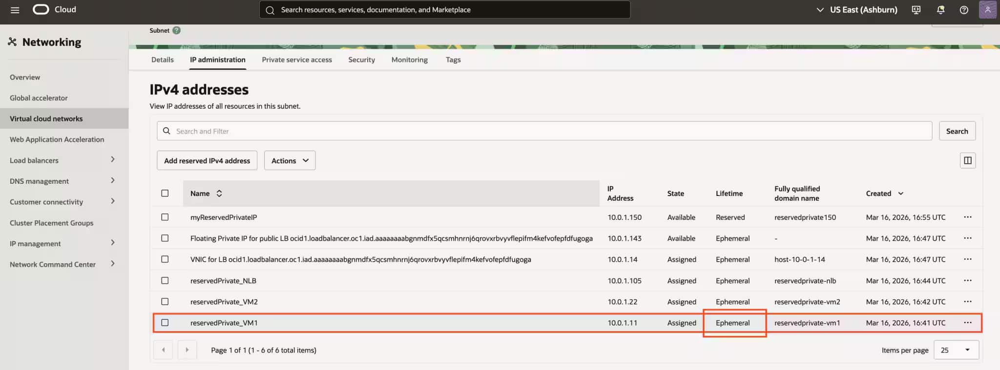 Removing Reserved Private IP 3