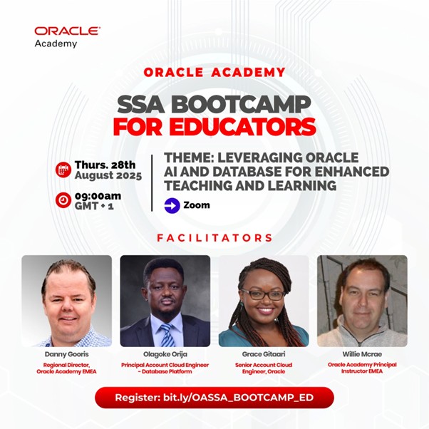 Oracle Academy SSA Educators Bootcamp leverages Oracle AI and Database for enhanced teaching and learning
