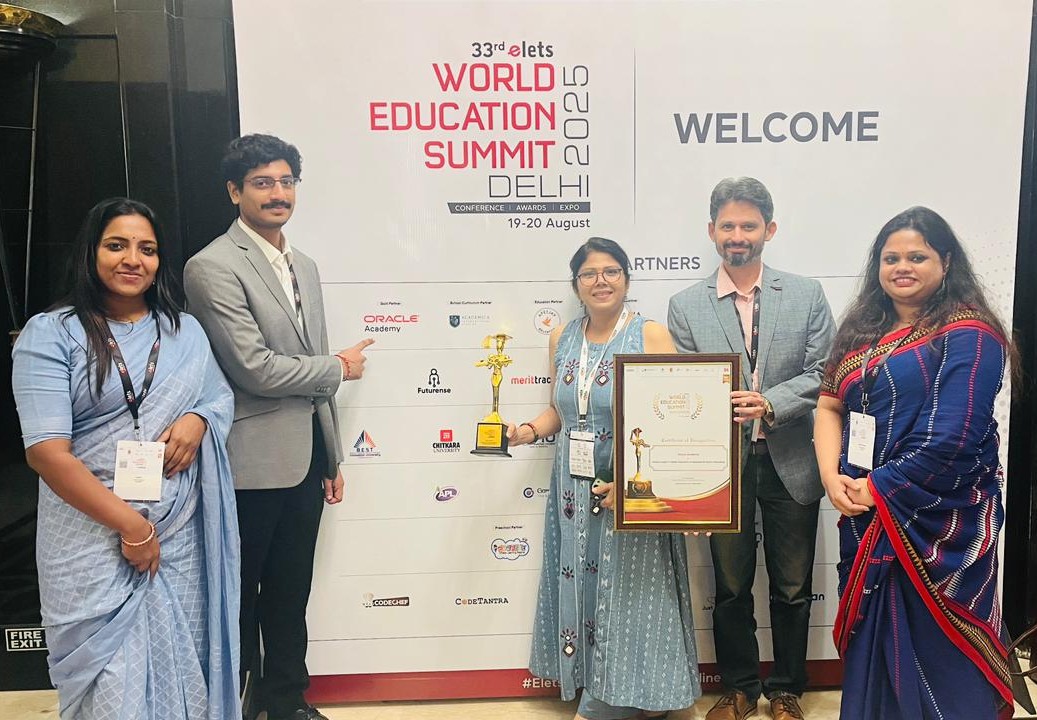 Oracle Academy honored as Global Leader in Digital Education in Database & Cloud Computing at the World Education Summit 2025, New Delhi, India