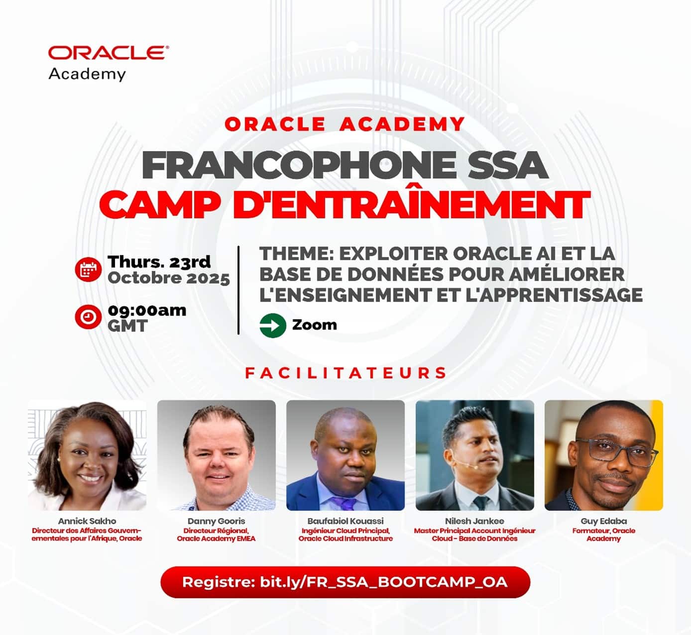 Oracle Academy empowers Francophone tertiary educators at bootcamp focused on cloud and Oracle APEX