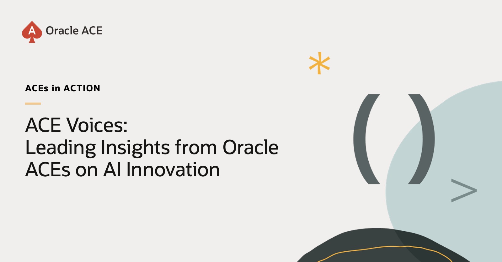 ACE Voices: Leading Insights from Oracle ACEs on AI Innovation