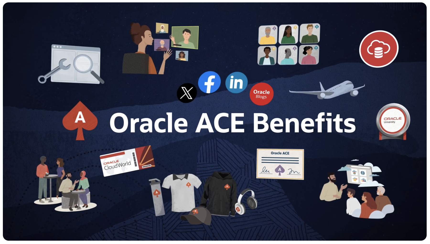 Check out the benefits of being an Oracle ACE Program member