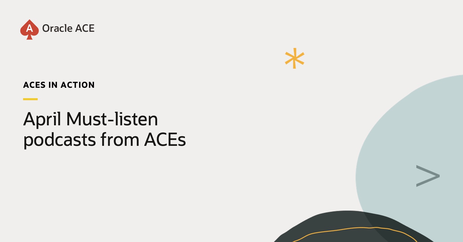 April Must-listen podcasts from ACEs