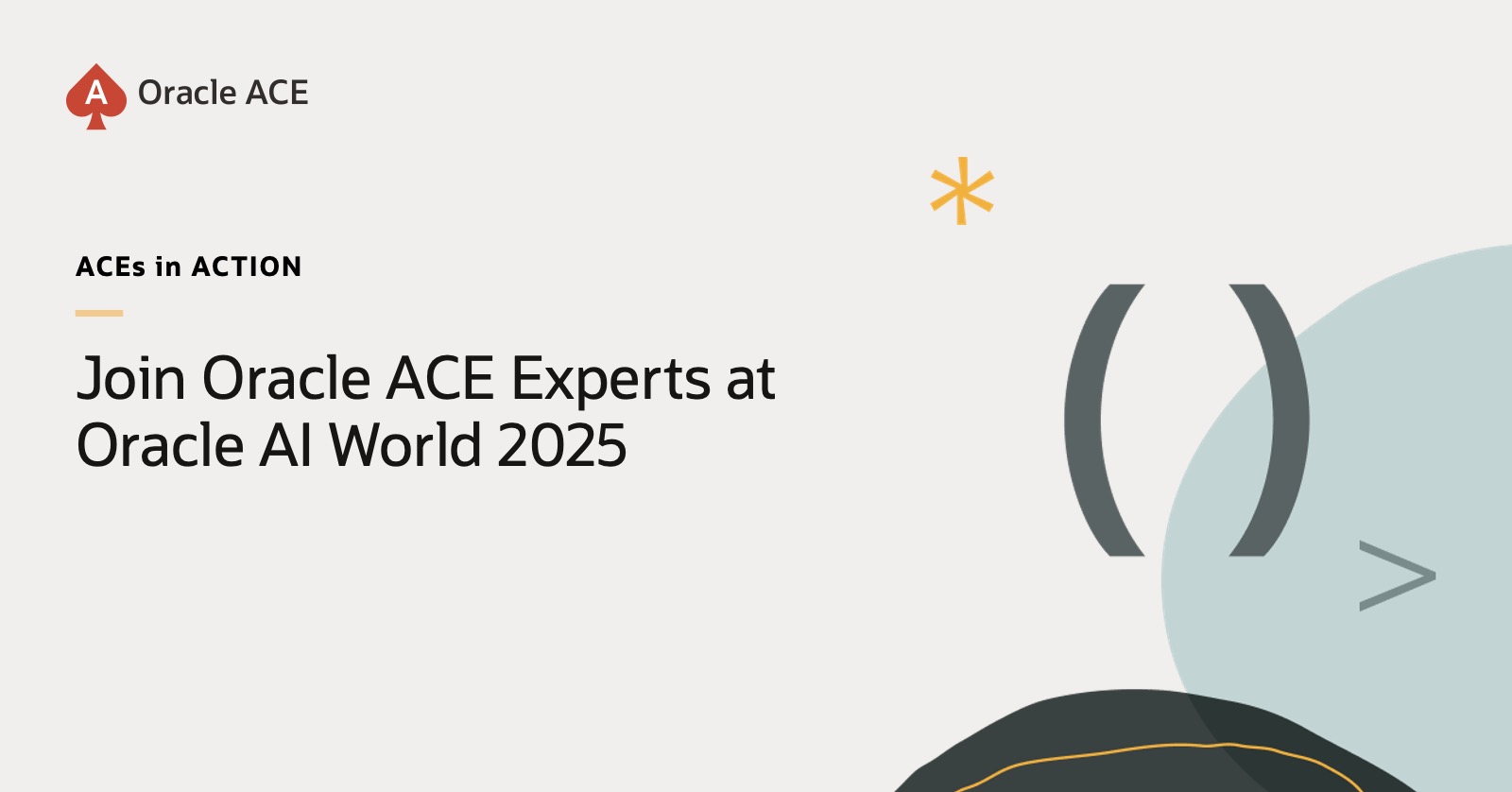 Join Oracle ACE Experts at AI World