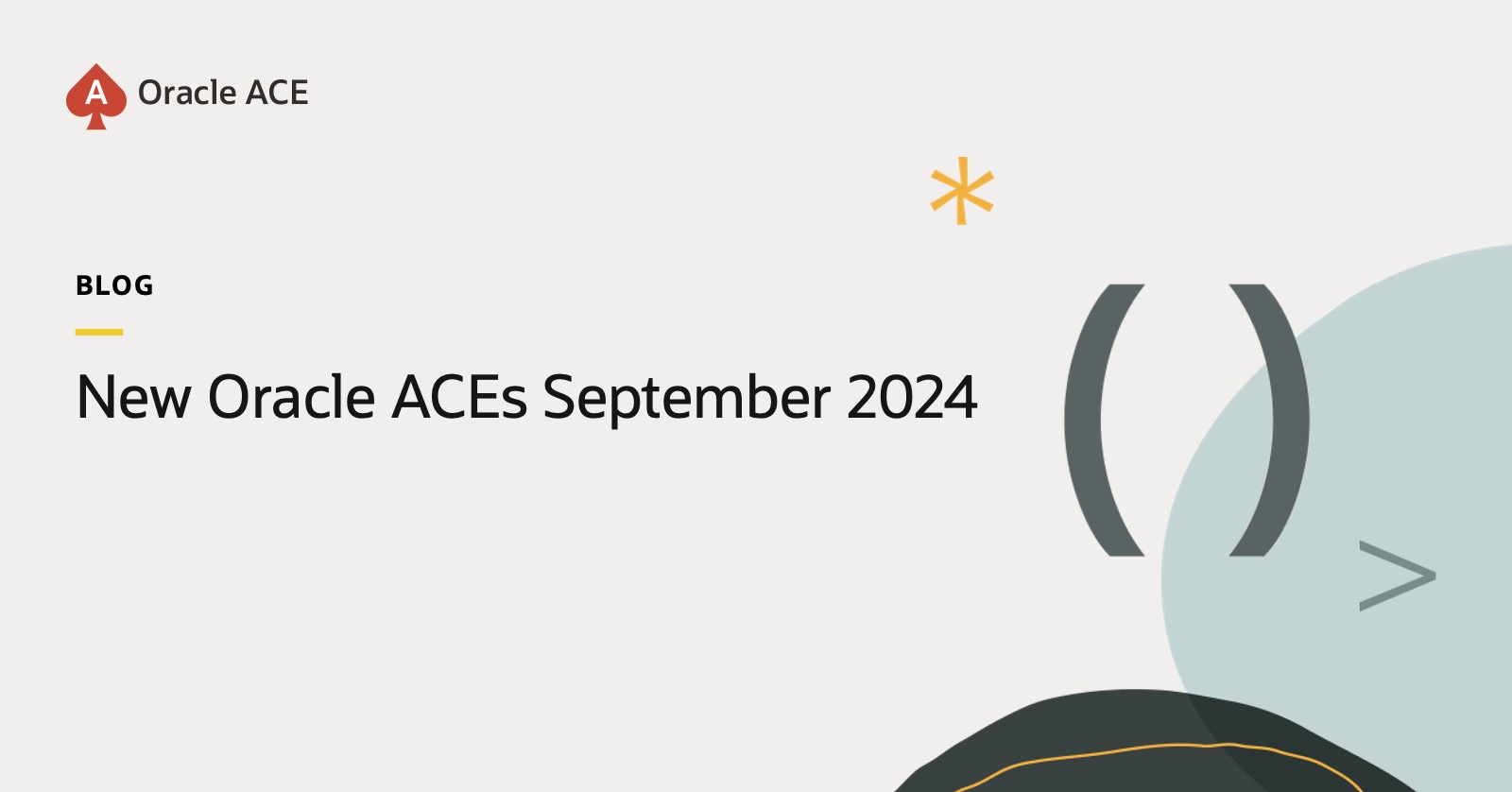 New Oracle ACEs September 2024