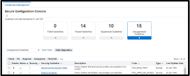 Secure configuration console