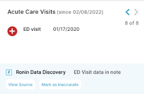 Ronin data discovery delivered within clinical workflow.