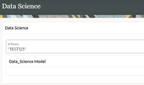 A screenshot of the Id Parameter for the test model.