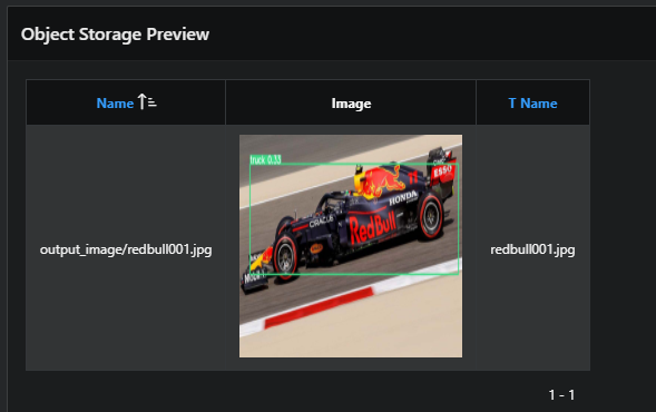 A screenshot of the output preview after changes.