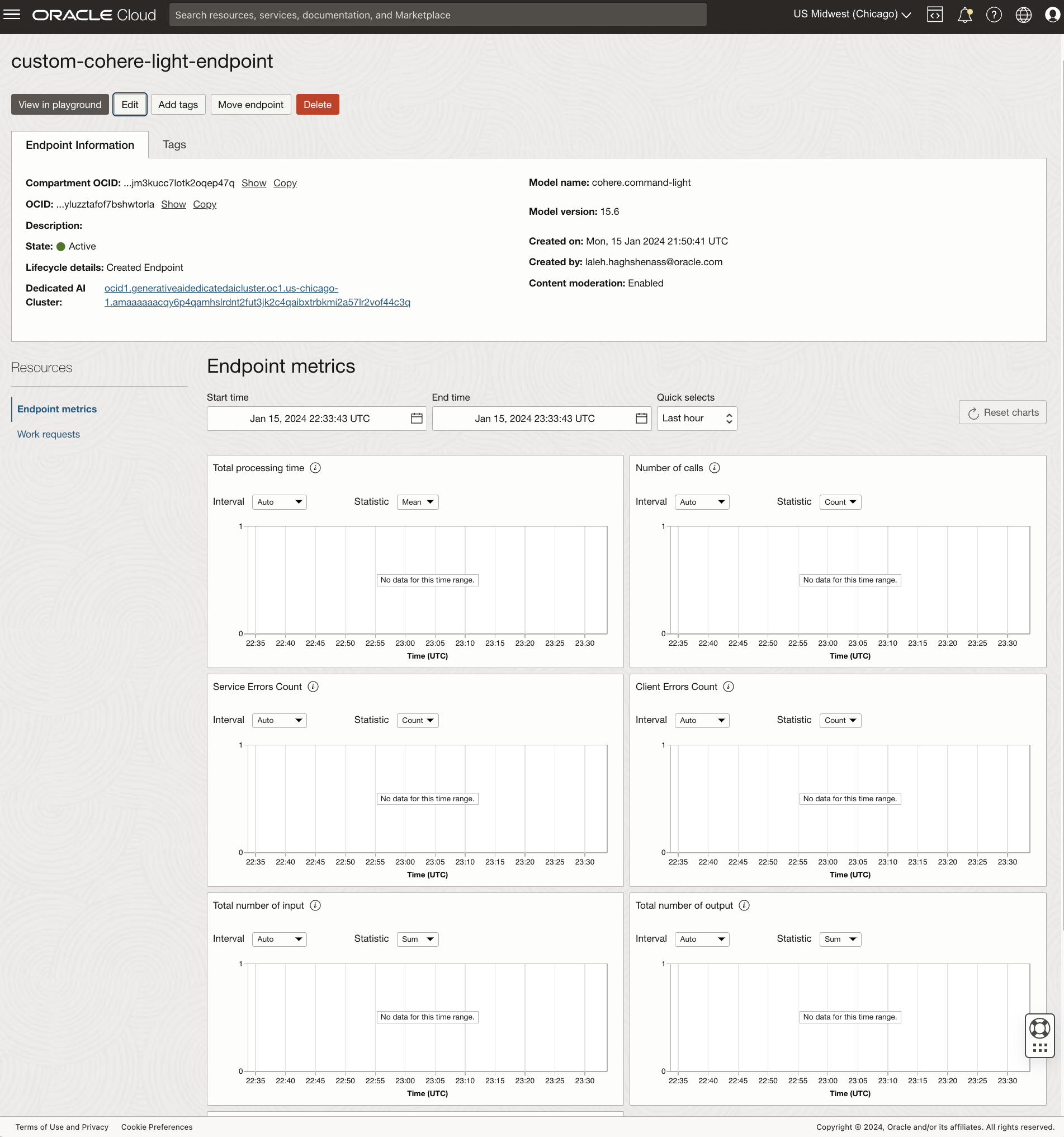 Creating multiple endpoints while monitoring metrics