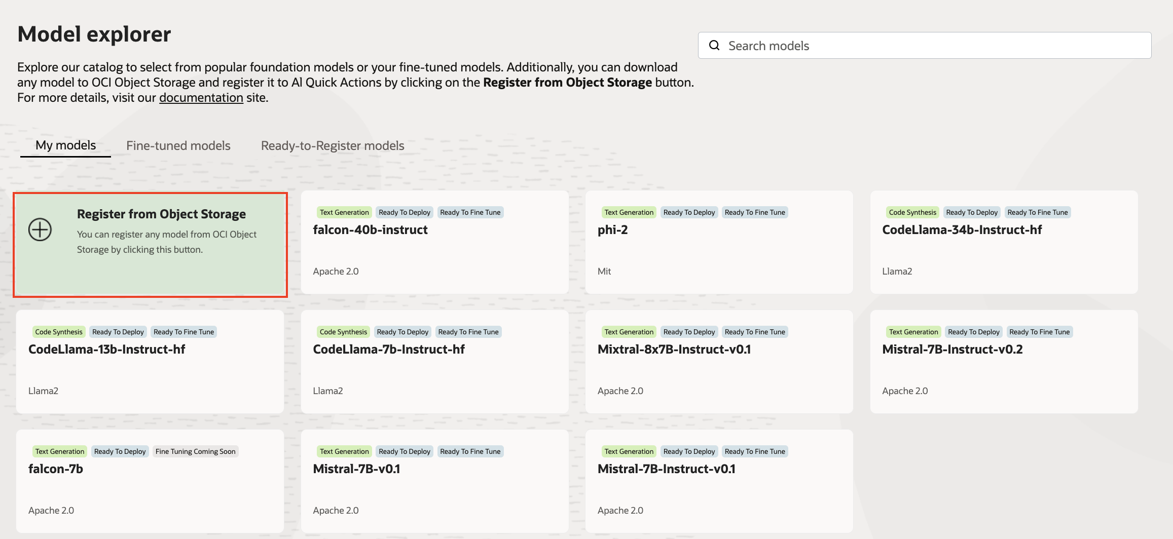 This is an image of the Model Explorer