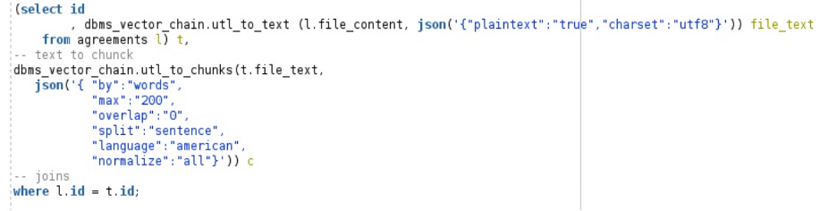 Figure 4: Chunk the documents before embedding