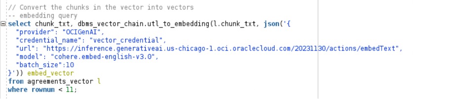 Figure 5: Creating vectors from chunks