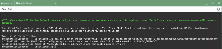 NIM on OKE - Cloud Shell