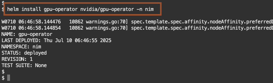 NIM on OKE - GPU Operator
