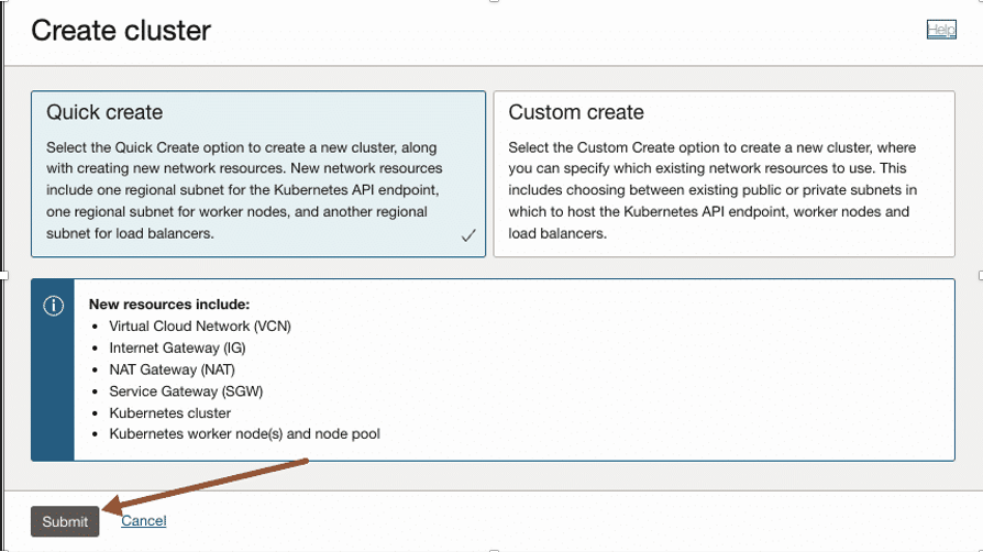 OCI Cloud Console - NIM on OKE