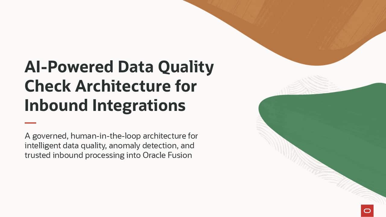 AI-Powered Data Quality Check Architecture for Inbound Integrations