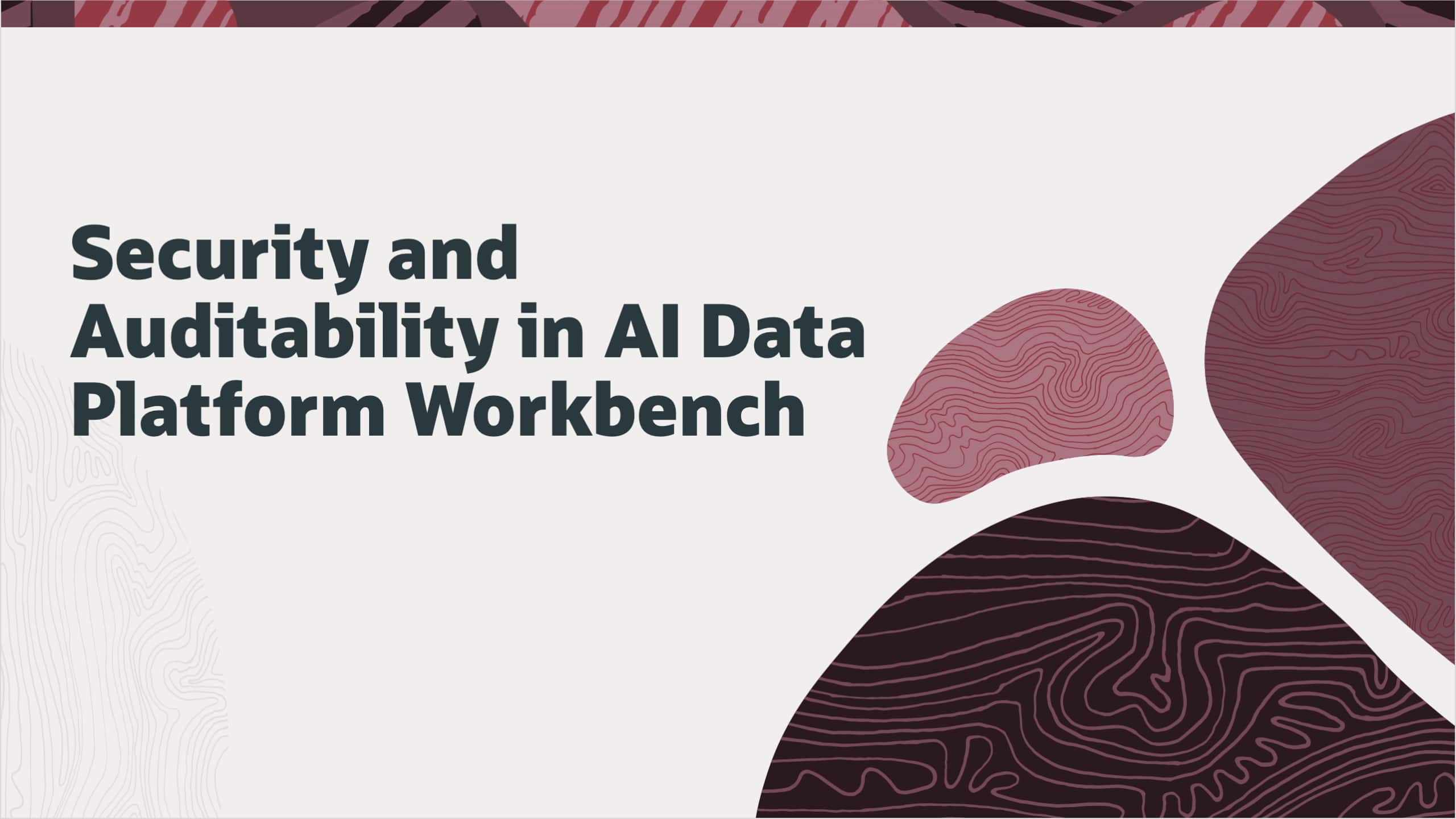 Security and Auditability in AI Data Platform