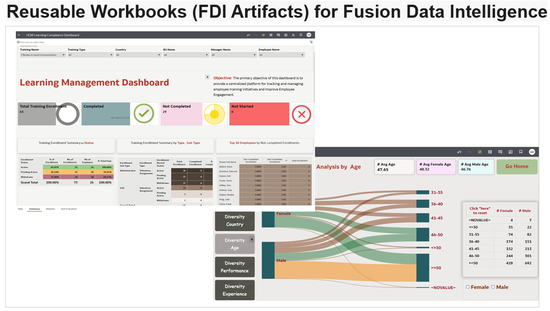 Reusable Workbooks (FDI Artifacts) for Fusion Data Intelligence