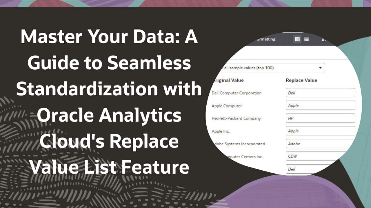 Master Your Data: A Guide to Seamless Standardization with Oracle ...