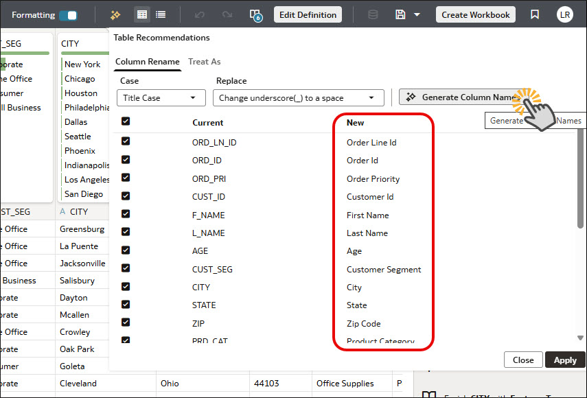 AI-Driven Column Names: Where Human Readability Meets AI Understanding