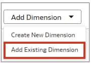 Add Existing Dimension