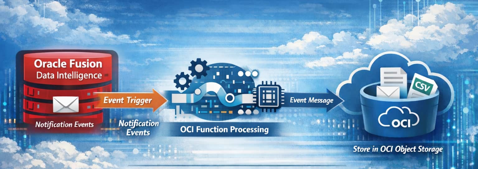 Writing Oracle Fusion Data Intelligence Pipeline Event Notifications to OCI Bucket Storage