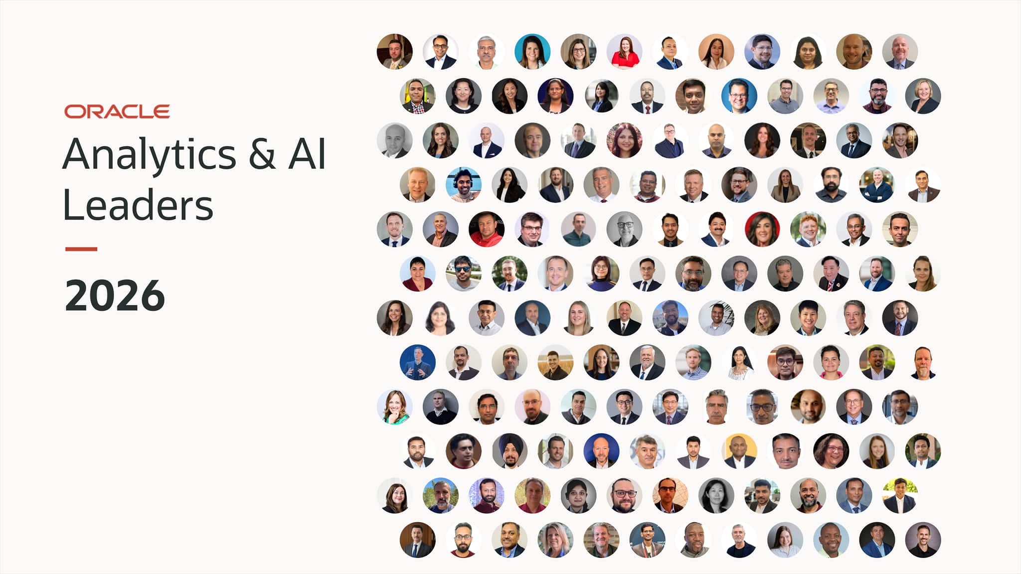 Announcing the 2026 Oracle Analytics and AI Leaders
