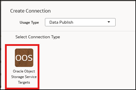 Select Oracle Object Storage Service Targets