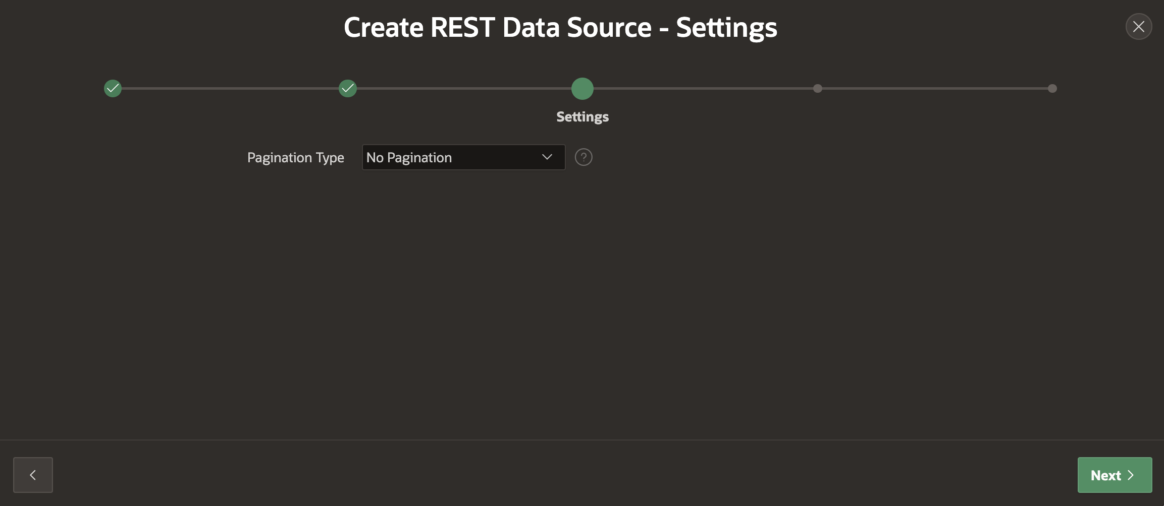 REST Data Source - Settings