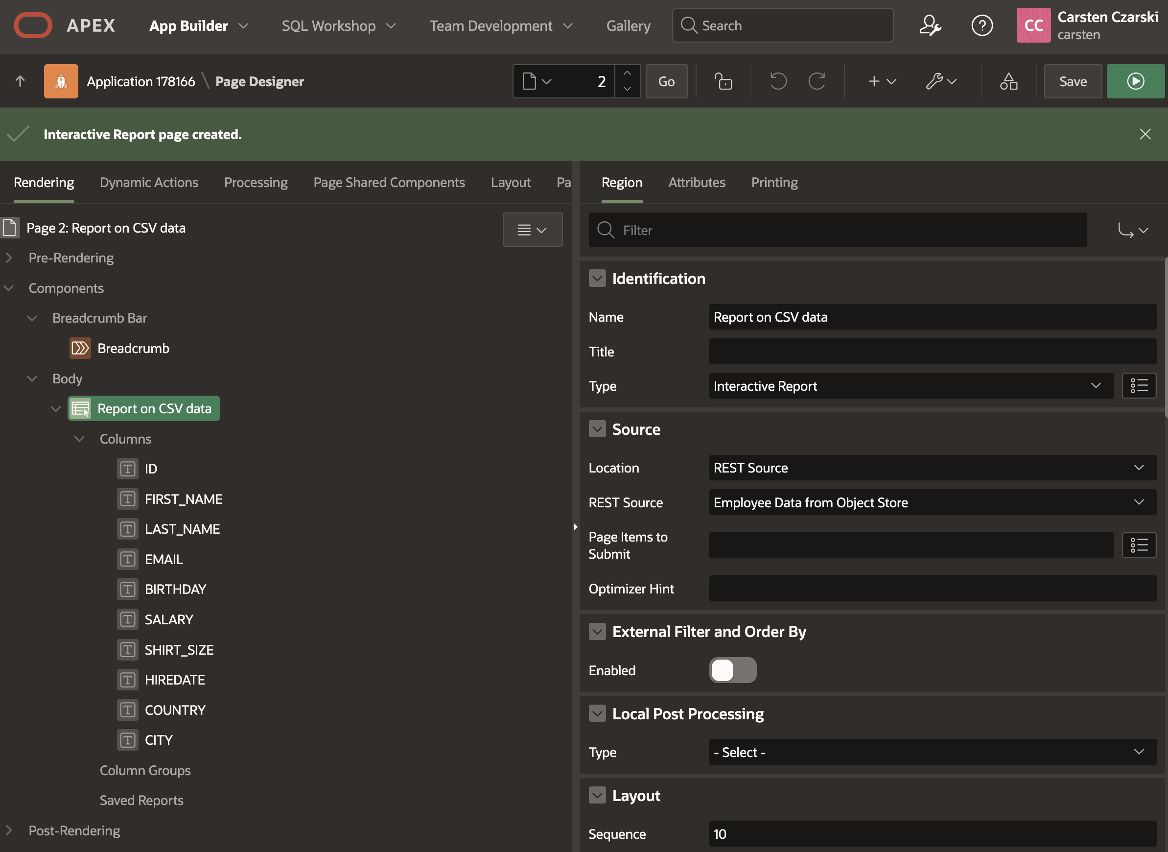 IR Page Created