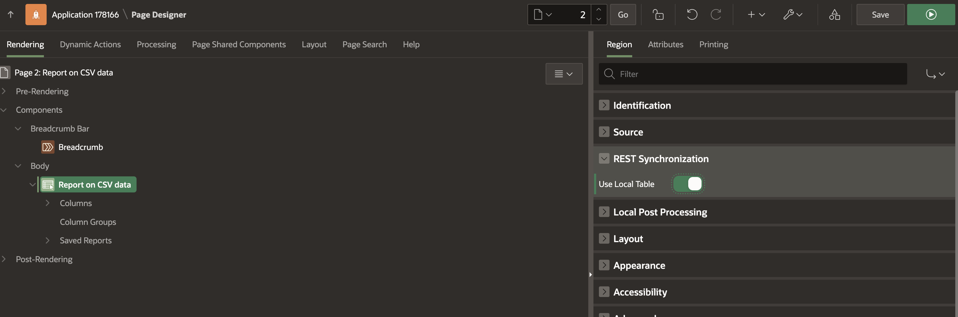 Sync use Local Table