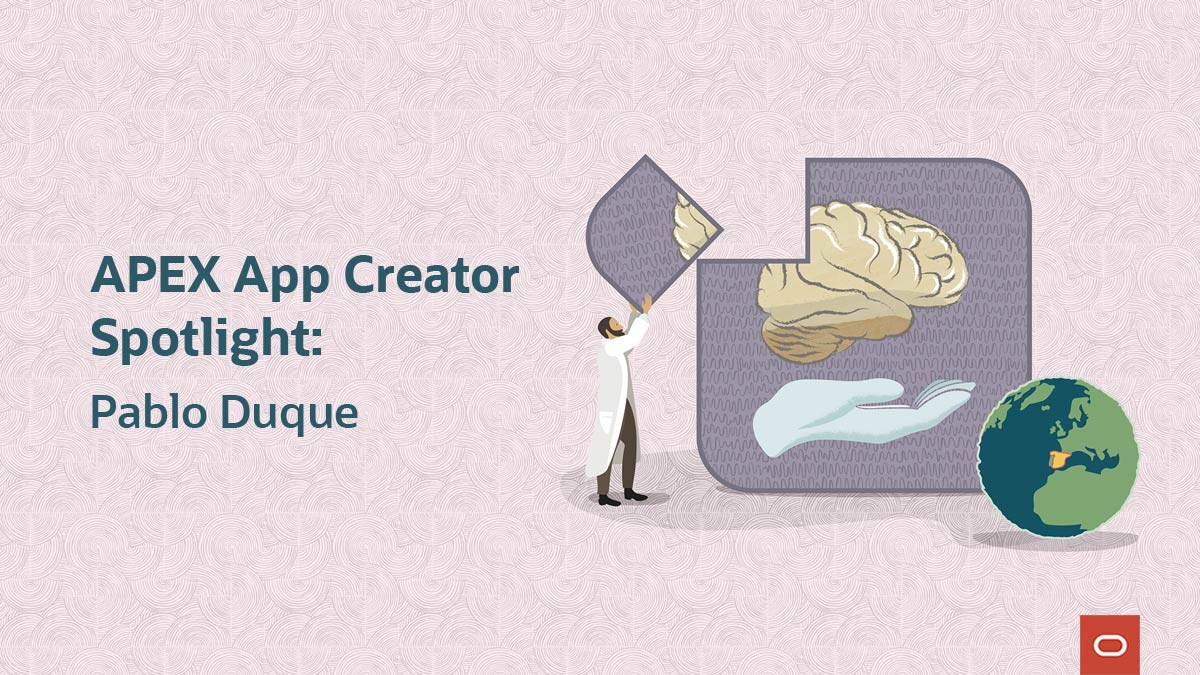 App creator spotlight illustration for Pablo Duque or NeuroBase