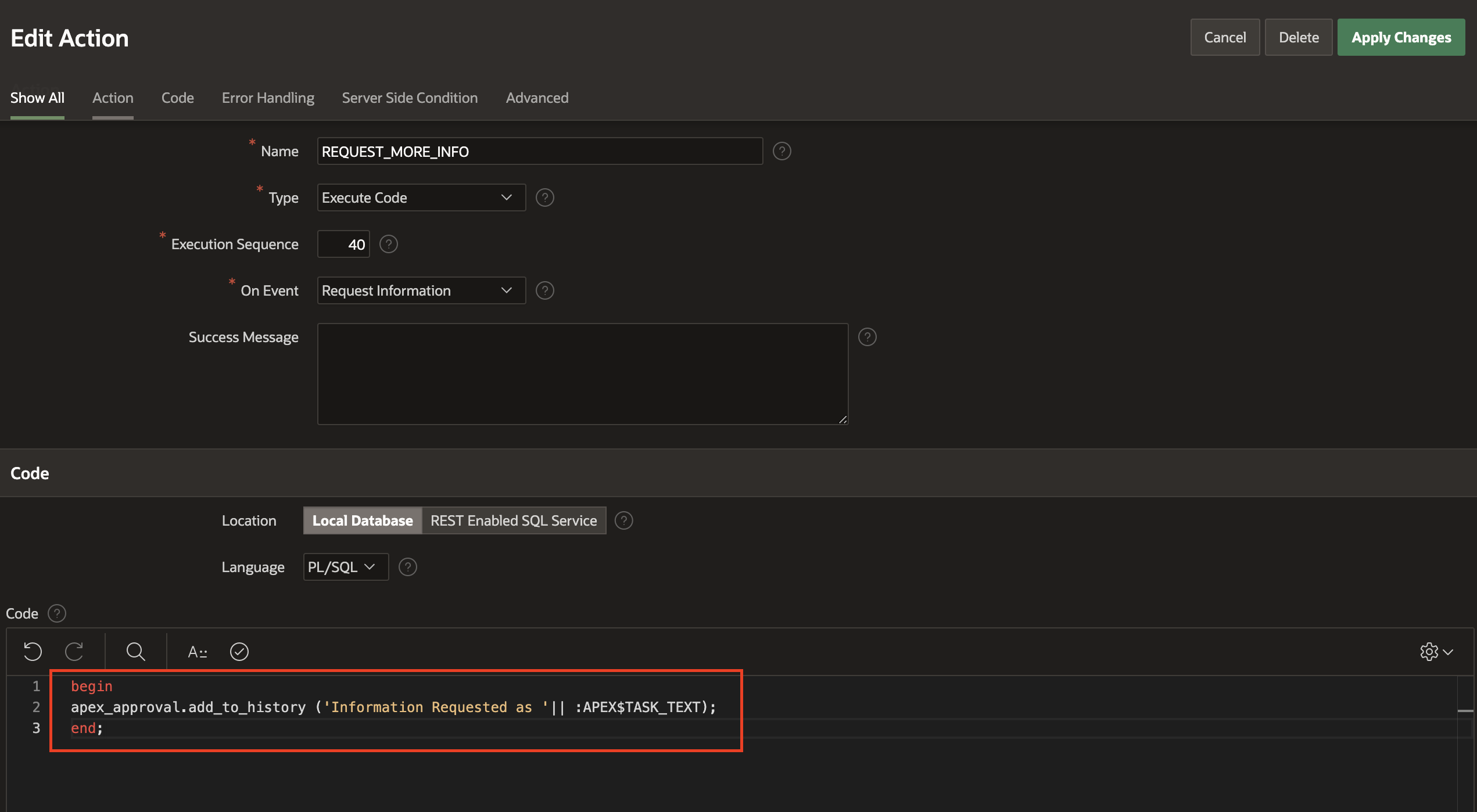 APEX$TASK_TEXT