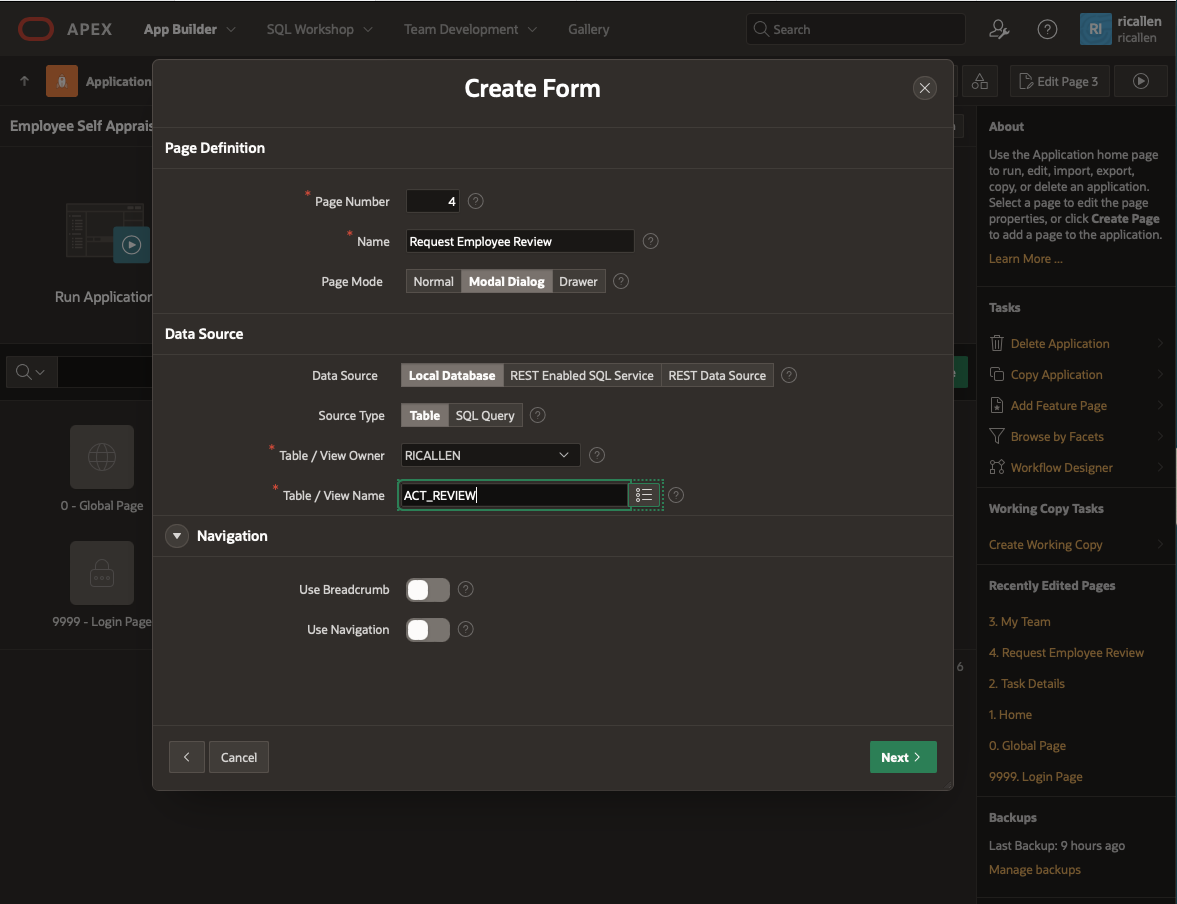 Create Starting Form