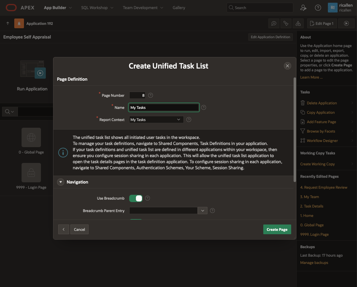 Create Unified Task List - List Definition