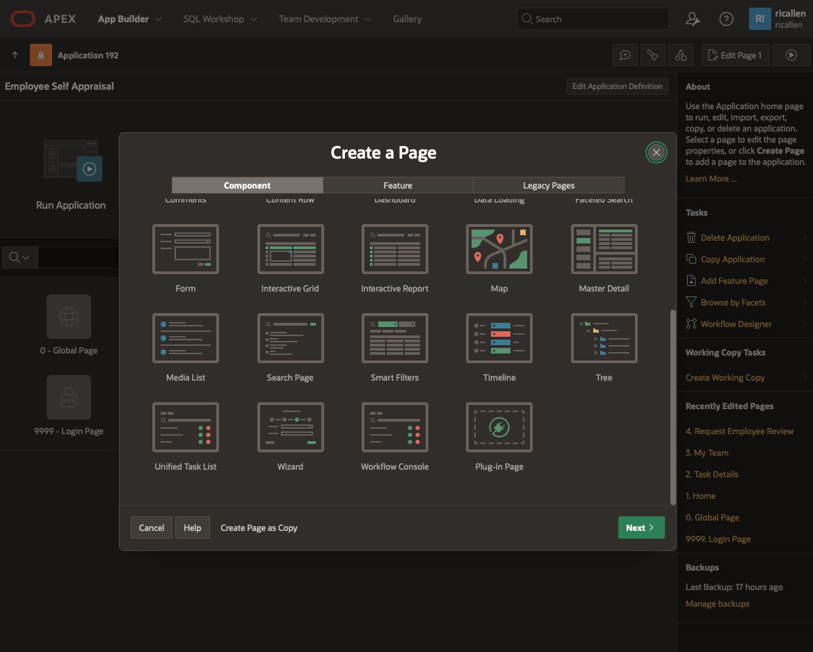 Create Page Type - Universal Task List Page
