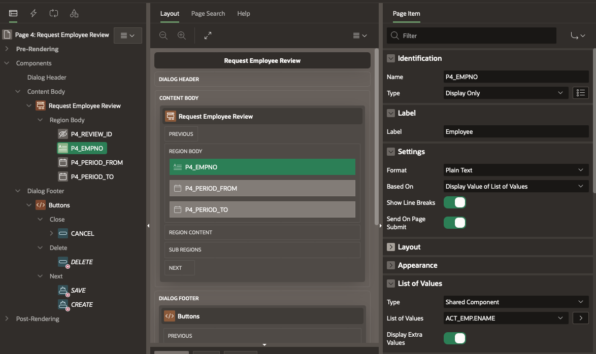 Request Review - Configuring EMPNO