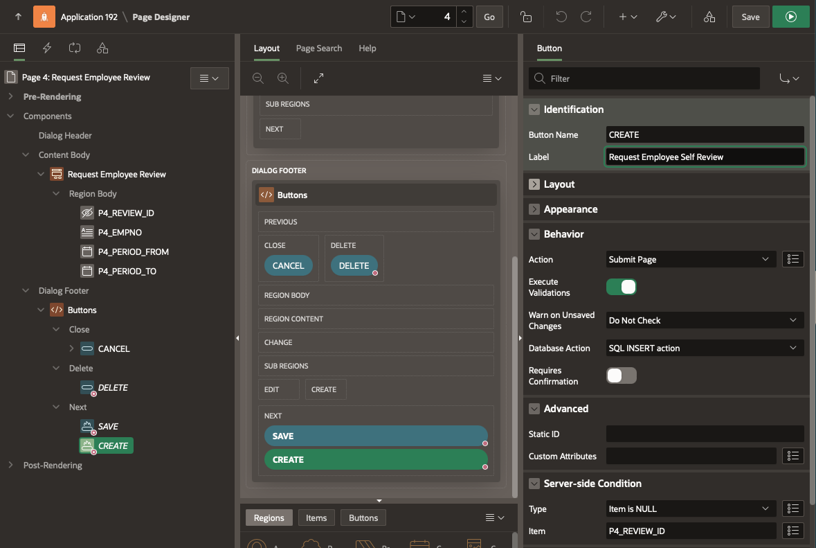 Request Review - Creating Button