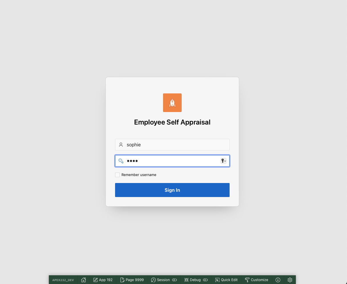 Runtime Login - Sophie