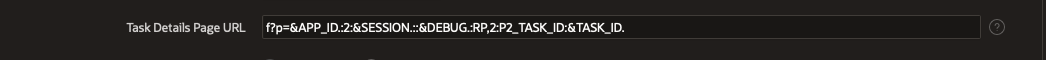 Task Detail Page URL