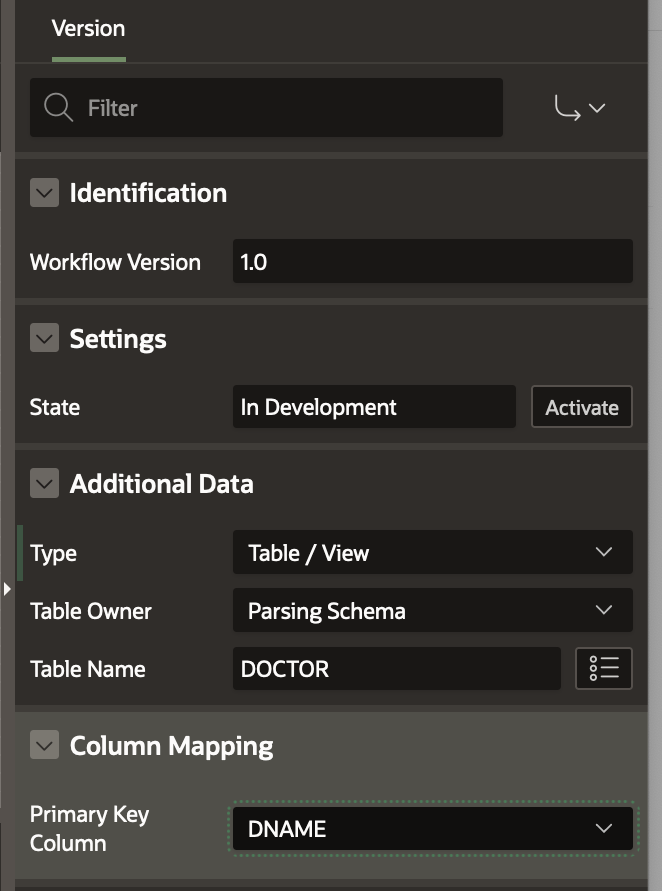 Workflow Additional Data Setup