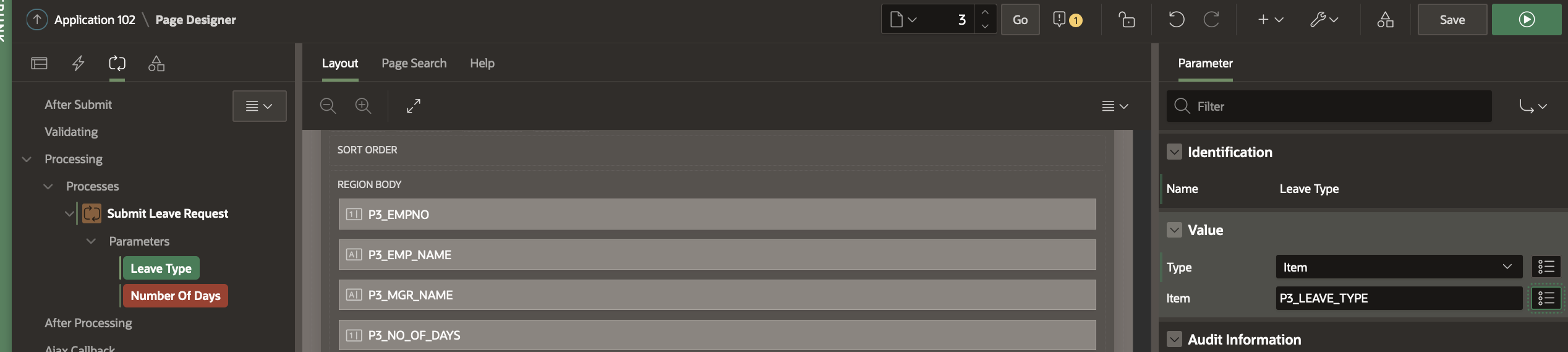 Adding a task parameter