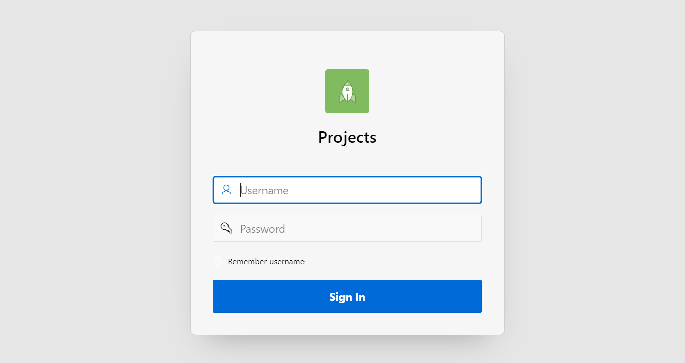 APEX application sign-in image